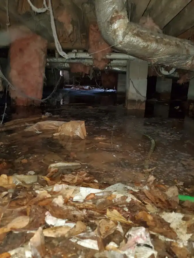 Crawl space flood assessment for Commercial Water Damage Restoration in Mountain Home